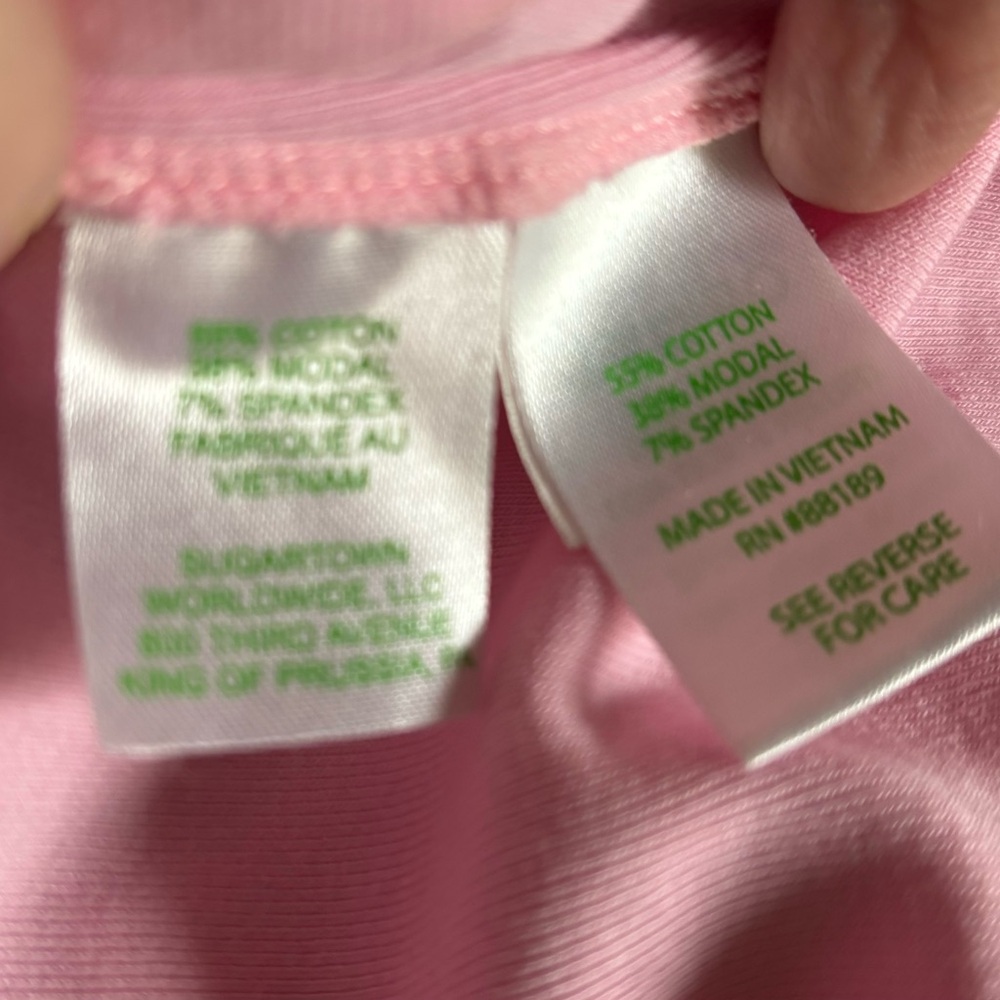 Lilly Pulitzer Reema Sleeveless Top Peony Pink Golf Athletic Polo size M - Picture 10 of 12
